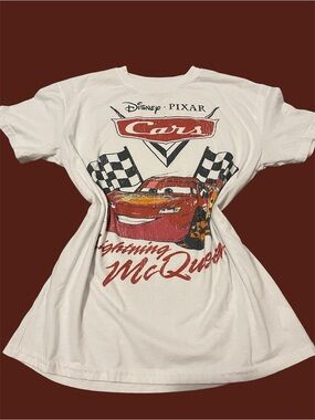 Cars Lightning McQueen Graphic Tee - White